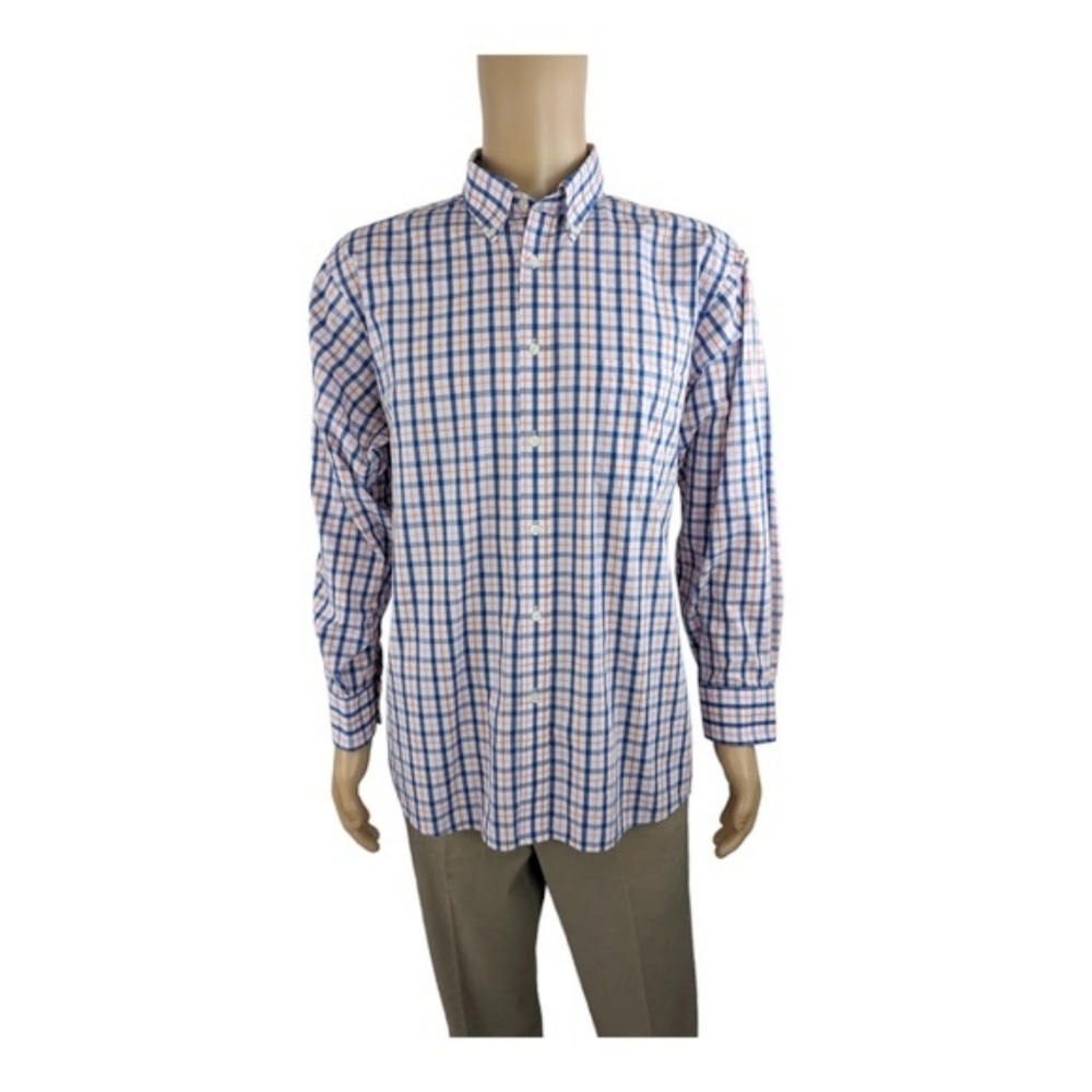 Izod Wrinkle Free Quick Dry Twill Long Sleeve Button-Down Shirt 17